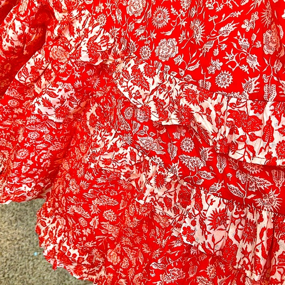 NWTS!💚Beautiful Summer & Full Effect Ruffled Maxi Dress - Picture 4 of 7